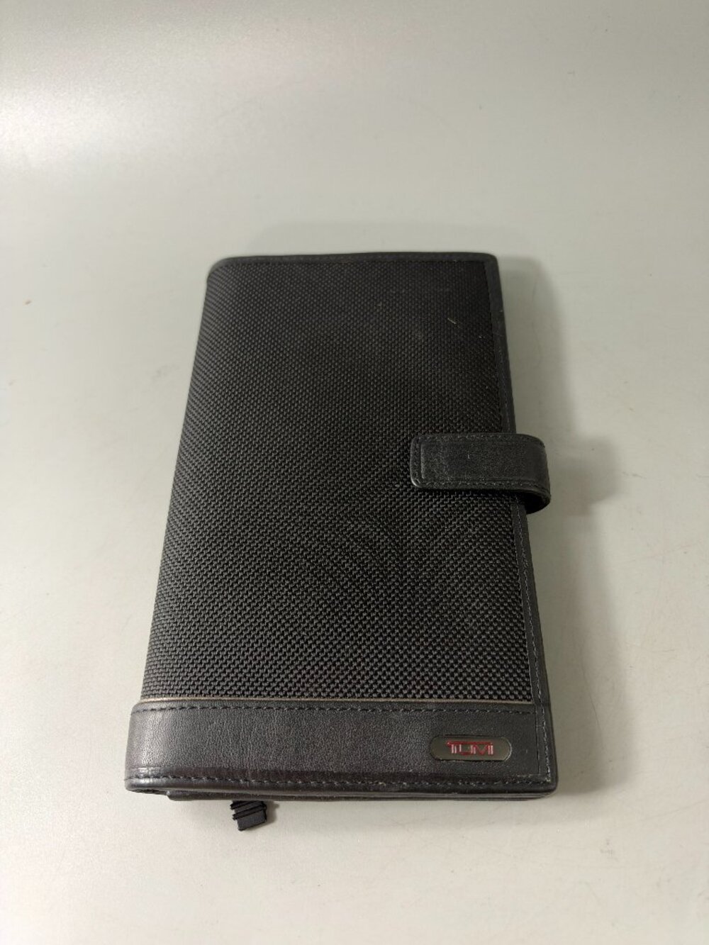 Authentic Tumi Black Nylon with Black Leather Wallet/Organizer